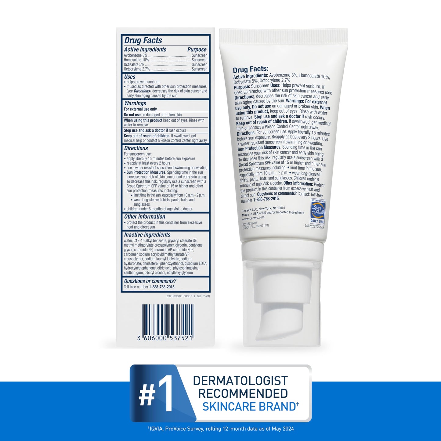 CeraVe Ultra-Light Moisturizing Lotion SPF 30, Oil-Free Daily Face Moisturizer with Hyaluronic Acid & Ceramides, Broad Spectrum, 1.7 oz Beauty & Personal Care CeraVe