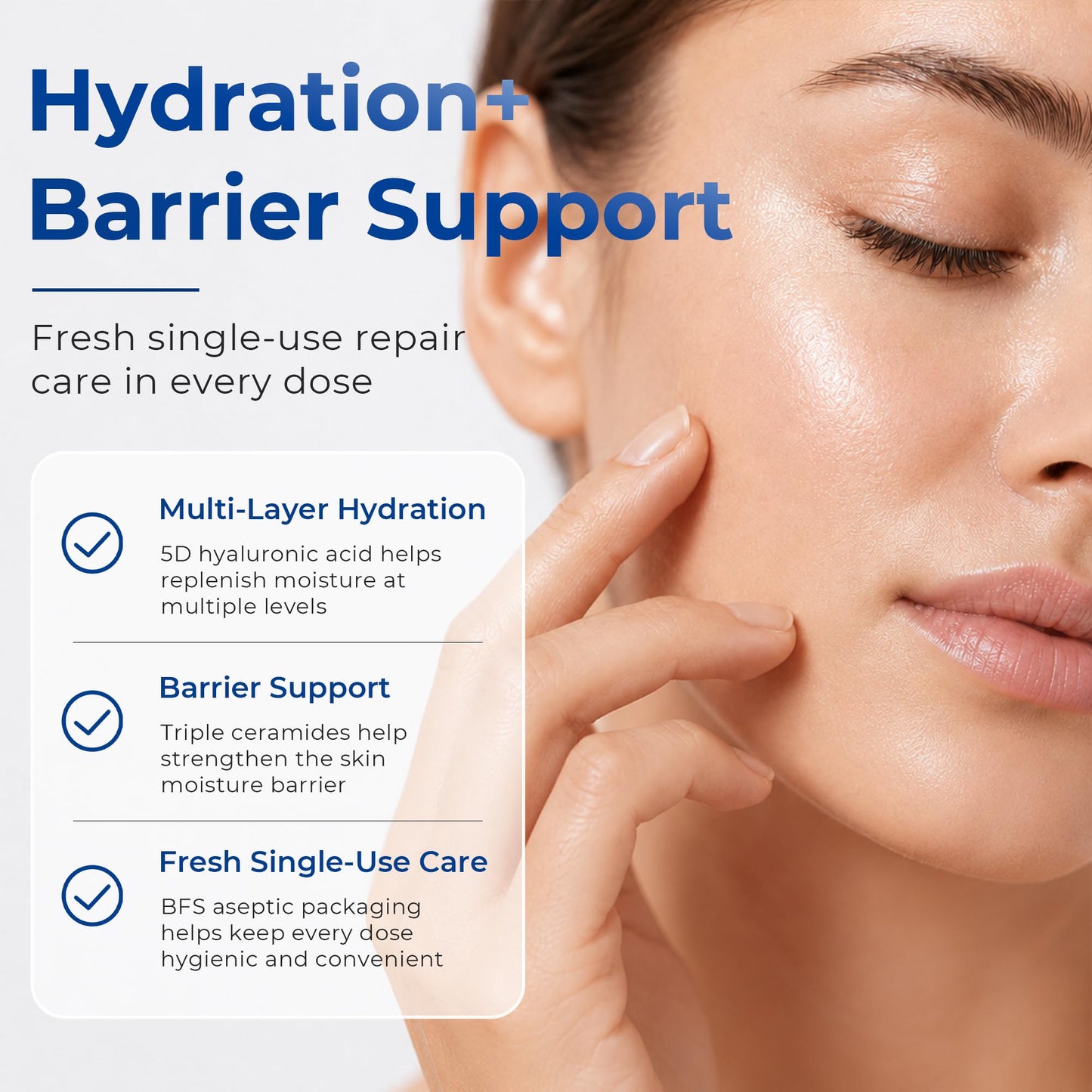 SKINERSE Intensive Repair Serum, 15%Hyaluronic Acid for Sensitive Skin Anti Aging Ultra Hydrating Serum for Face Calming Barrier Repair Redness Relief Beauty & Personal Care SKINERSE