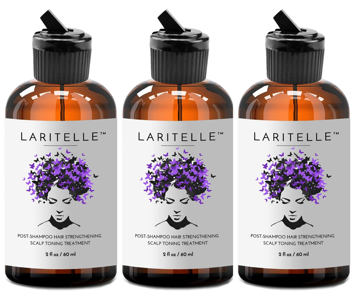 Laritelle Organic Post-Shampoo Hair Strengthening & Scalp Toning Treatment - Rosemary, Saw Palmetto, Cedar & Nettle Hydrosols - 3 x 2 oz Beauty & Personal Care Laritelle