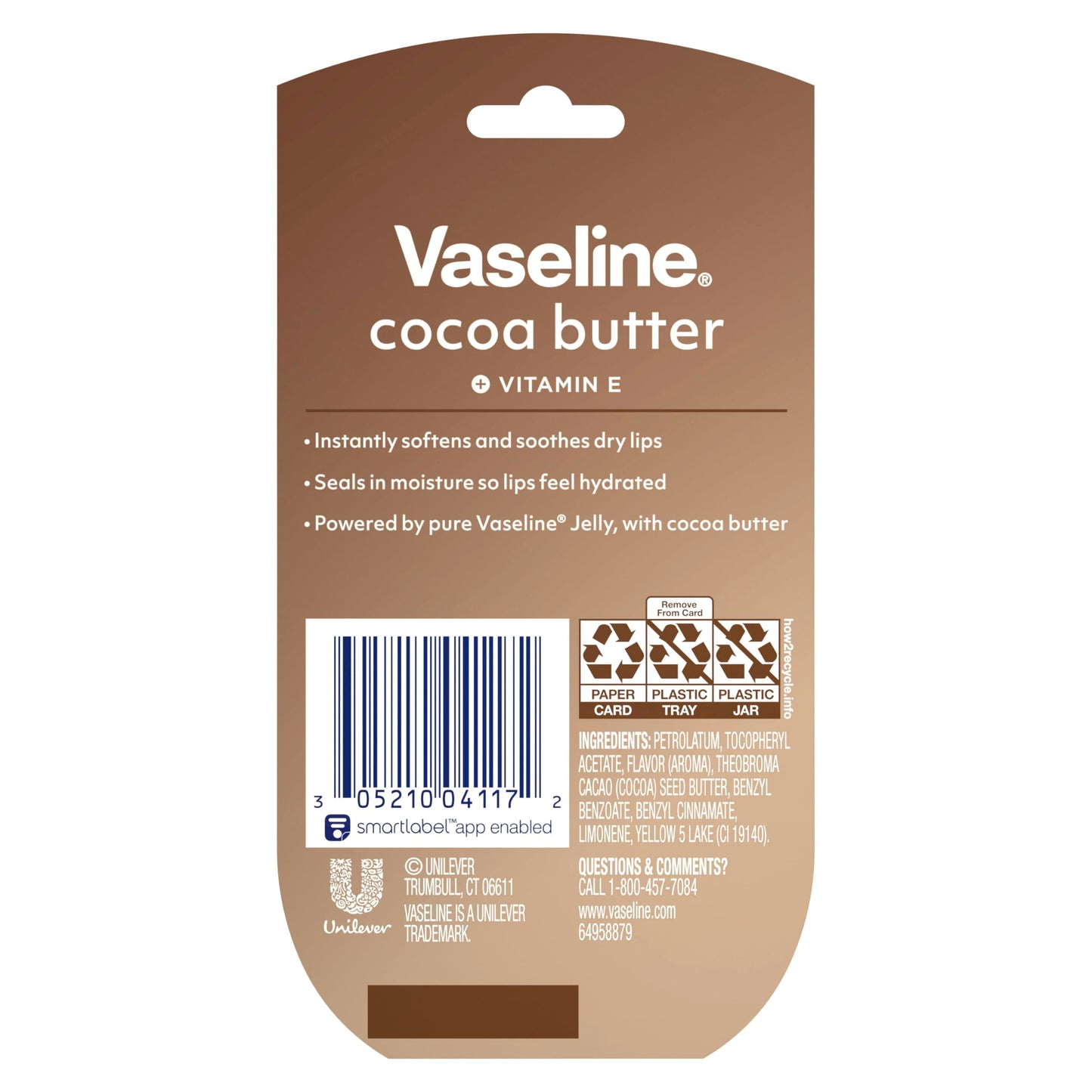 Vaseline Lip Balm Mini 2 ct Cocoa Butter For Dry Cracked Skin Hydrating Lip Balm 0.5 oz Beauty & Personal Care Vaseline