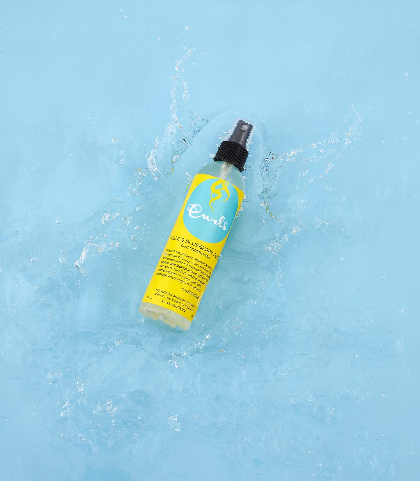 CURLS Aloe & Blueberry Juice Curl Moisturizer (8oz) Curl Refresher Spray for Curly Hair with Organic Blueberries Extract and Aloe Leaf Juice to Revive Beauty & Personal Care Curls