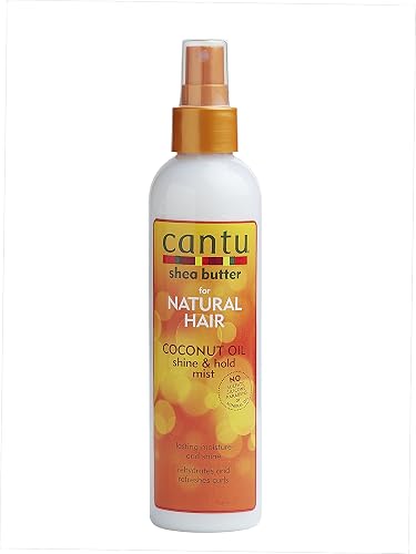 Cantu Shea Butter for Natural Hair Coconut Oil Shine & Hold Mist, 8 Fluid Ounce (Pack of 4) Beauty & Personal Care Cantu
