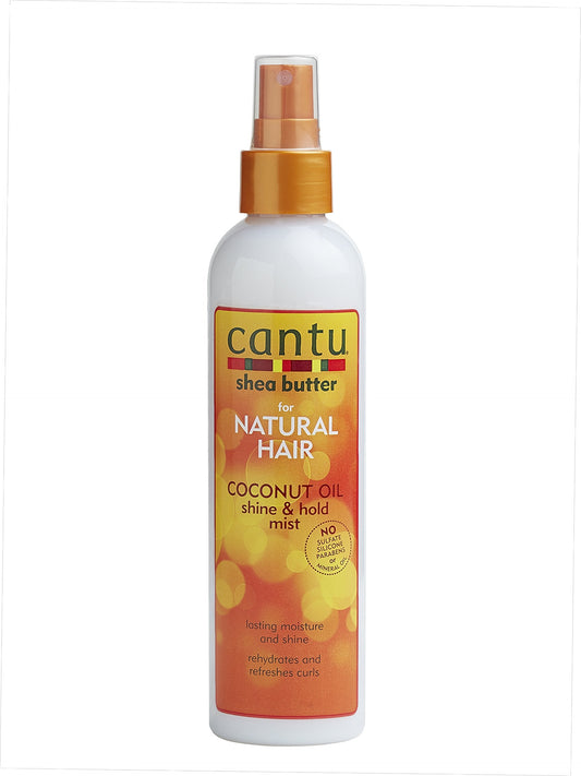 Cantu Shea Butter for Natural Hair Coconut Oil Shine & Hold Mist, 8 Fluid Ounce (Pack of 4) Beauty & Personal Care Cantu