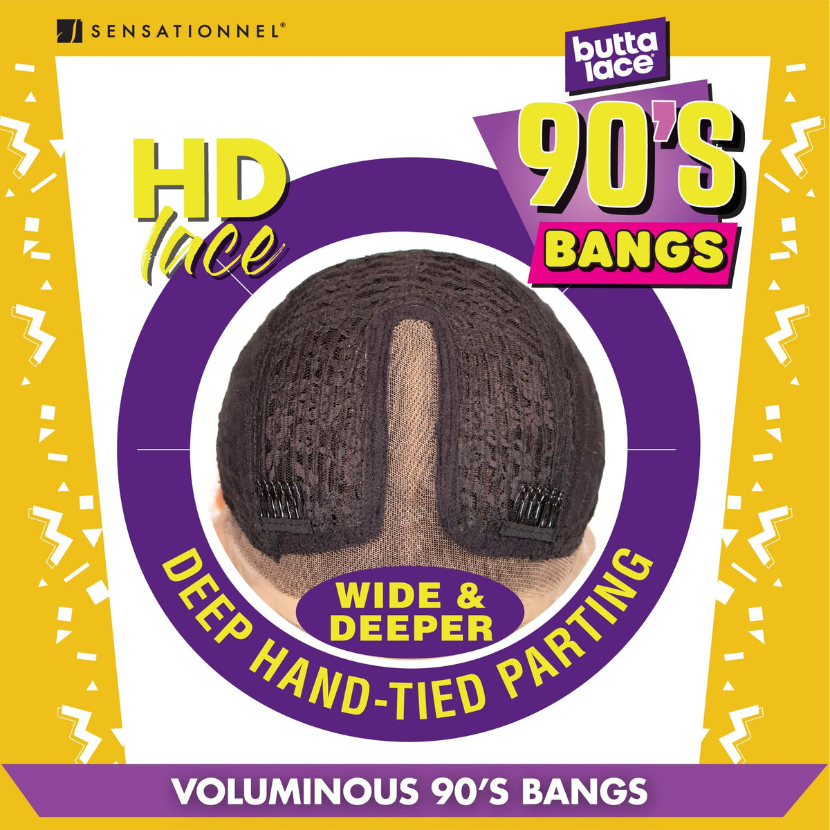Sensationnel Butta Lace 90s Bangs Wig-Unit 916, BALAYAGECHOCOLATE