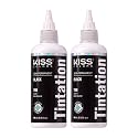 Red by Kiss Tintation Semi-Permanent Hair Color, Aloe Vera Water Based, Argan Oil, Olive Oil, Collagen & Keratin, Long-Lasting Color Dye (Black, 2 Pk Beauty & Personal Care Red by Kiss