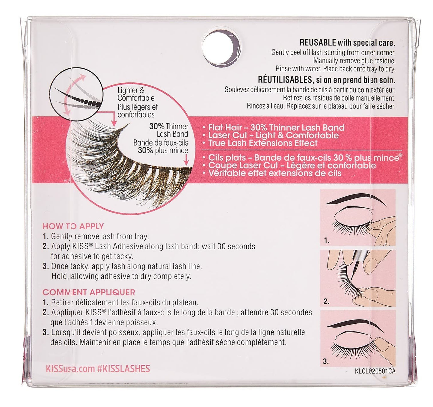 Kiss Lash Couture Luxtensions Royal Silk (Pack of 2) Beauty & Personal Care KISS