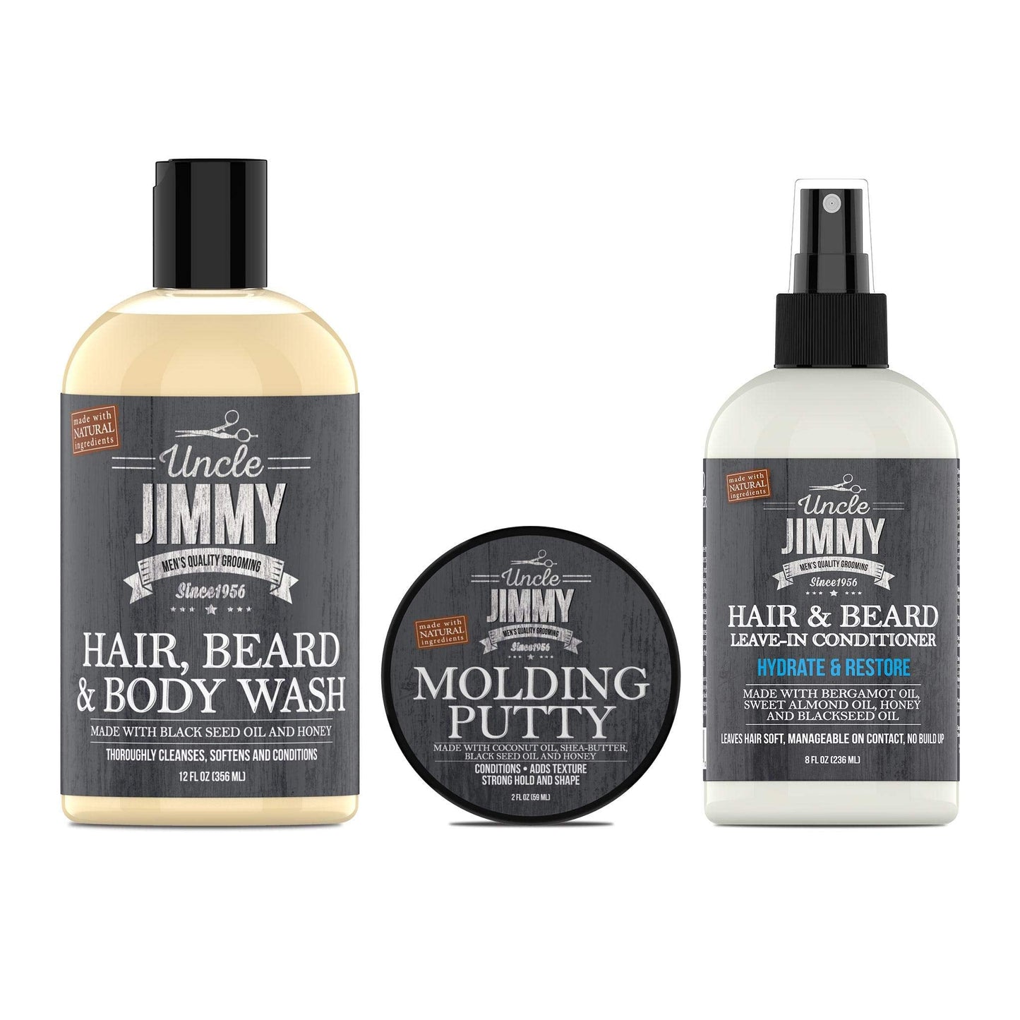 Uncle Jimmy Clean, condition and style for your waves regimen (CCS3) Beauty & Personal Care Uncle Jimmy