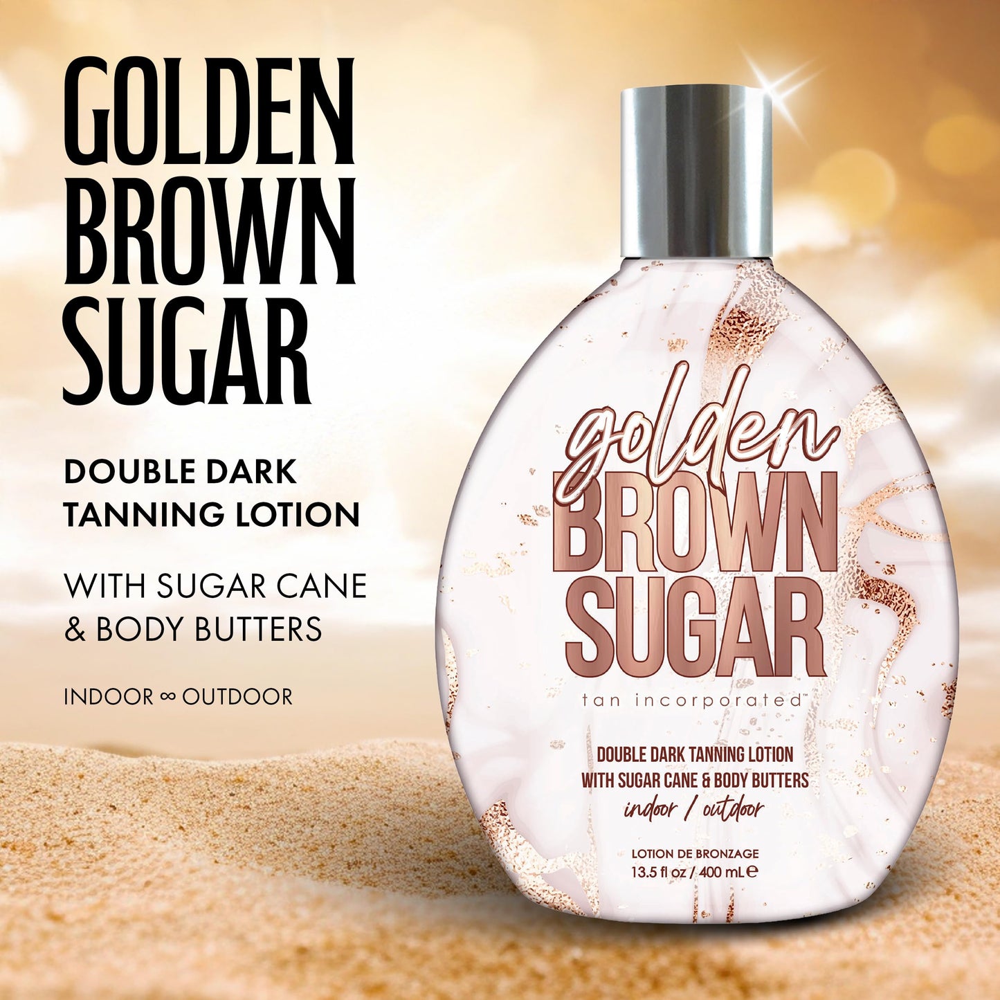 Brown Sugar Golden Brown Sugar Tanning Lotion, Step 2 Double Dark Bronzing Blend with Sugar Cane Extract, Carrot Oil & Body Butters, 13.5 Fl Oz Beauty & Personal Care Brown Sugar