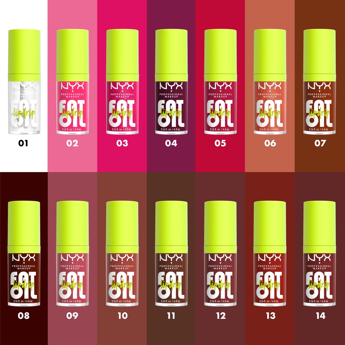 NYX PROFESSIONAL MAKEUP Fat Oil Lip Drip, Moisturizing Lip Oil Gloss, Vegan Tinted Formula, Up to 12 HR Hydration - Follow Back (Shimmering Warm Nude) Beauty & Personal Care NYX PROFESSIONAL MAKEUP