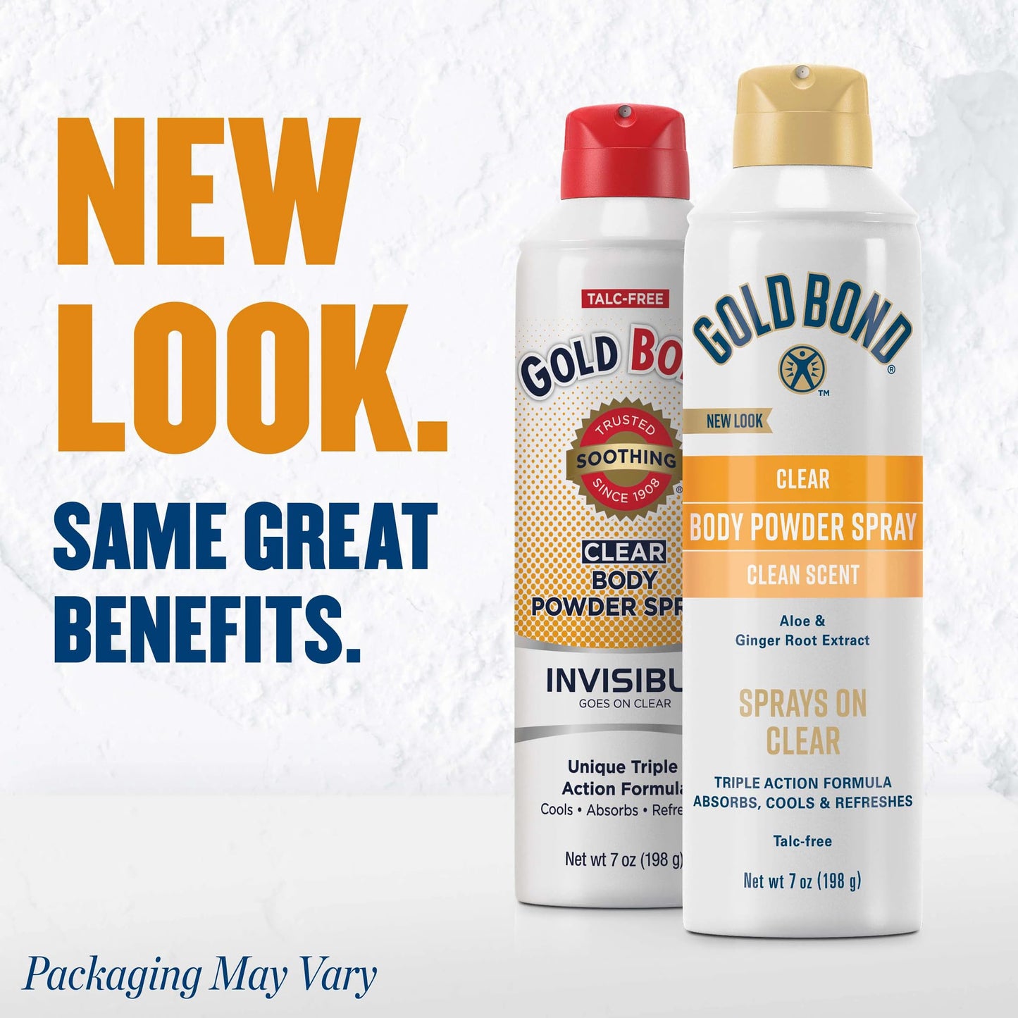 Gold Bond No Mess Clear Invisible Body Powder Spray, 7 oz., Absorbs Odor-Causing Sweat, Whole Body Deodorant Spray Beauty and Personal Care Gold Bond