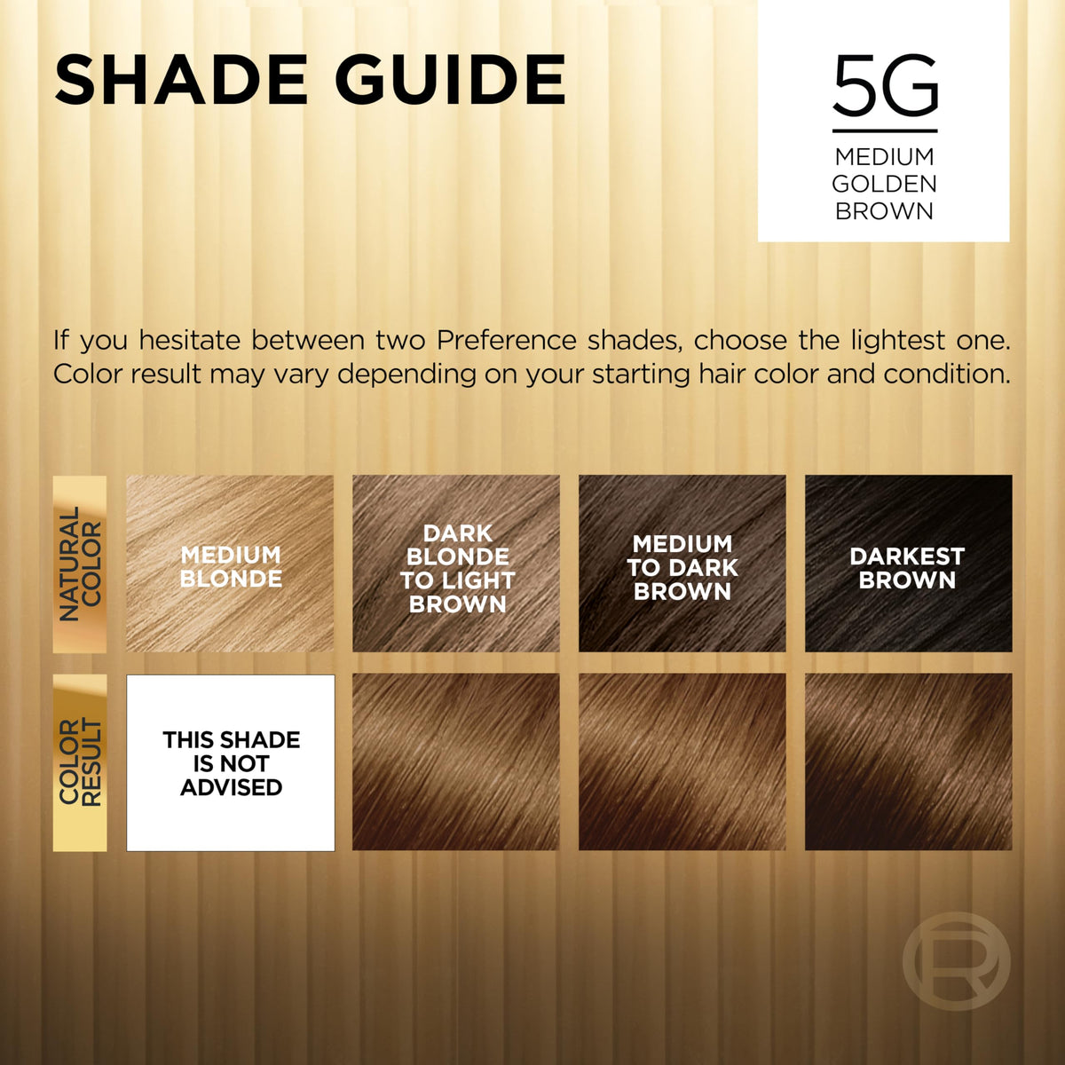 L'Oreal Paris Superior Preference Luminous Fade-Defying Permanent Hair Color, Hair Dye For Up to 9 Weeks of Radiance, Medium Golden Brown 5G, 1 Hair Beauty & Personal Care L'Oreal Paris