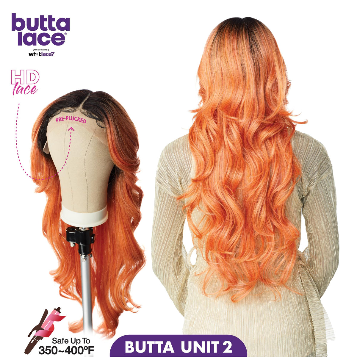 Sensationnel Butta LaceWig-Unit 2, MP/WINE