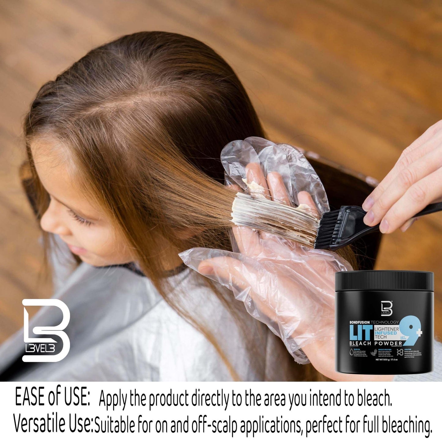 L3 - Level 3 BondFusion LIT Bleach Powder - Hair Lightener with Olive Oil and Wheat Protein to Protect and Fortify Hair - Create Highlights, Balayage Beauty & Personal Care L3
