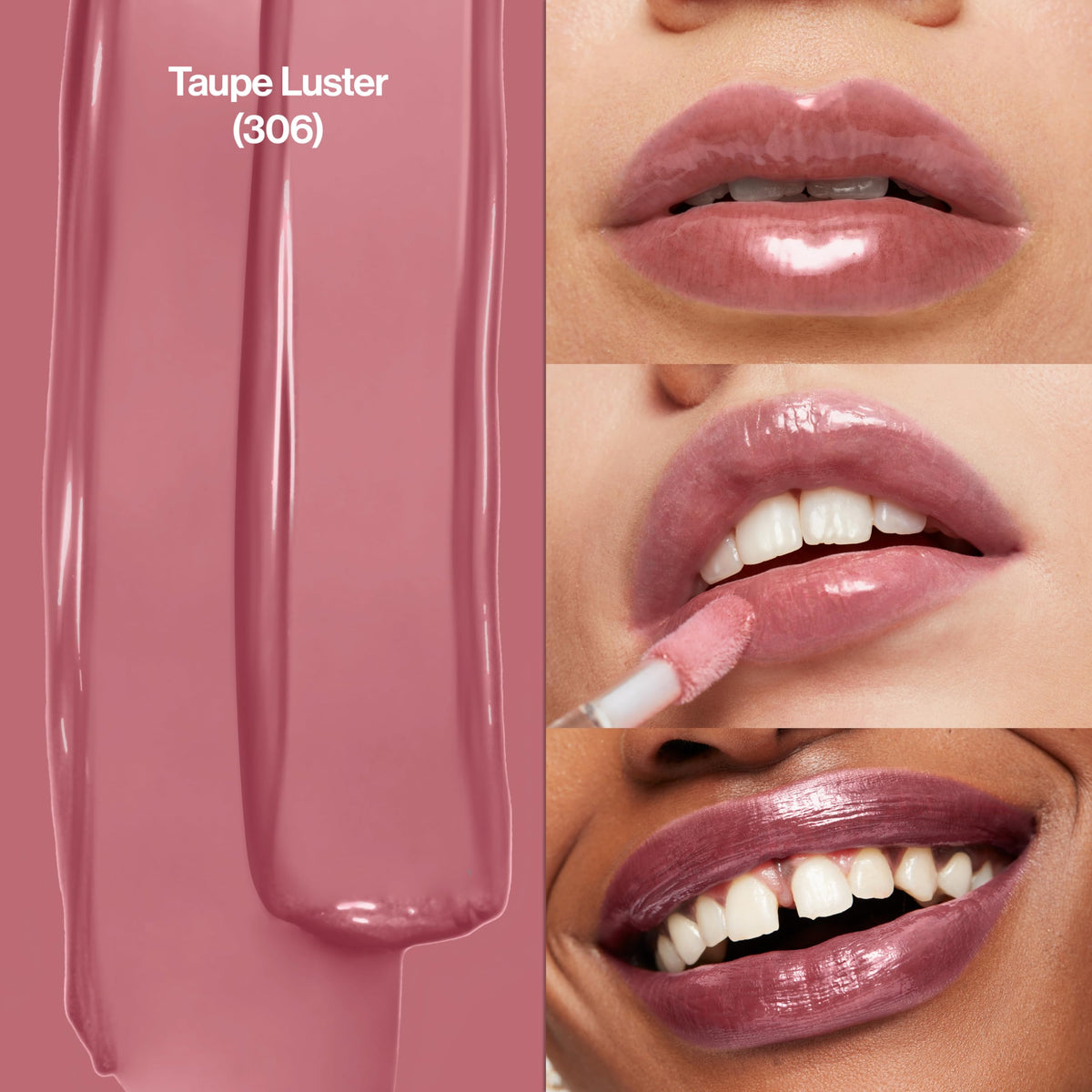 Revlon Super Lustrous Lip Gloss, Non-Sticky, Hydrating, High Shine Finish, 306 Taupe Luster, 0.13 oz Beauty & Personal Care REVLON