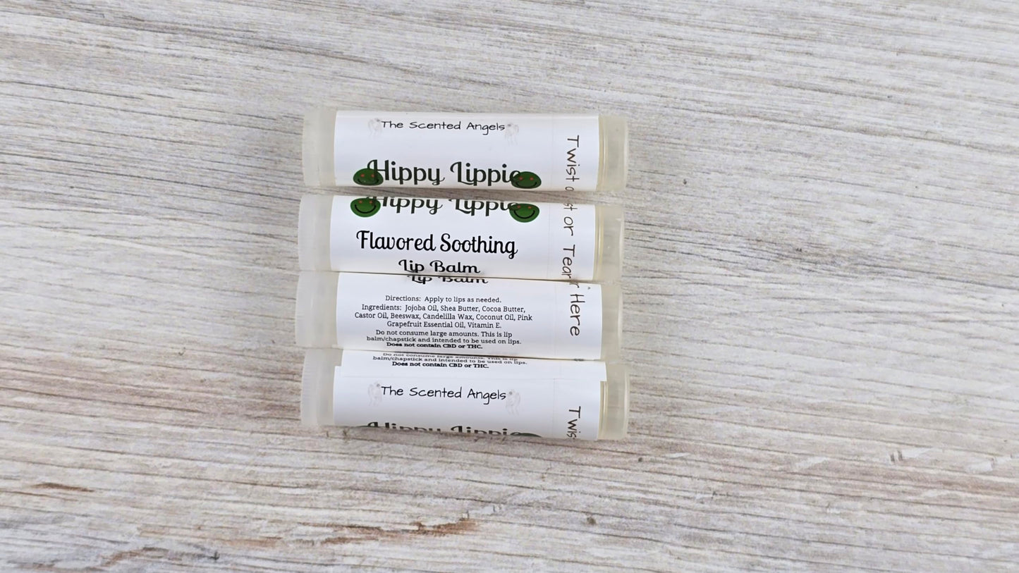 TSA Handmade All-Natural Hippie Lippie Cannabis Flavored Lip Balm, Jojoba Oil, Cocoa Butter, Castor Oil, Beeswax, Shea Butter, Adults, Men, Women Beauty and Personal Care The Scented Angels