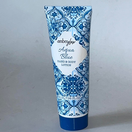 Amber Glow Aqua Blue Hand & Body Lotion, Deeply Hydrating, 7.98 Fl Oz Beauty & Personal Care Amber Glow