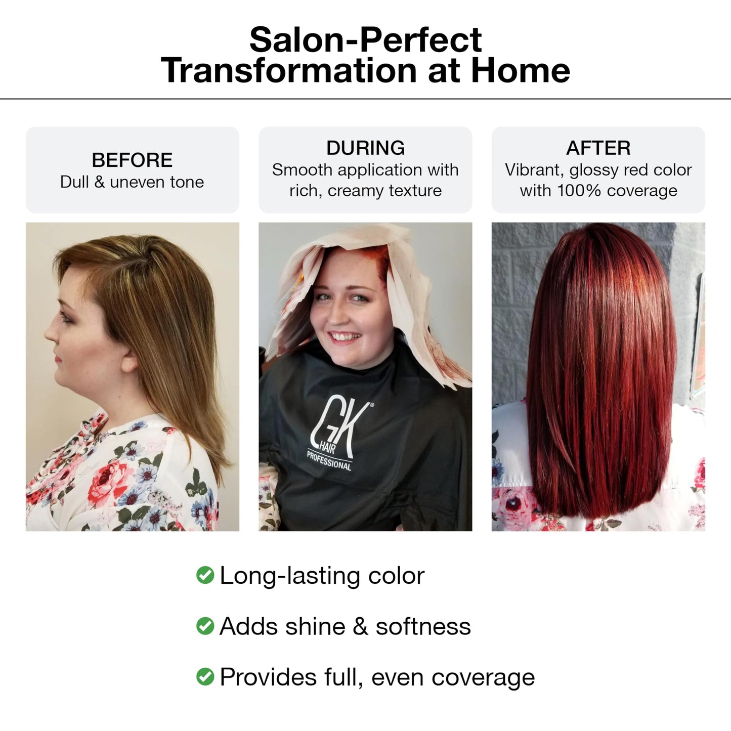 GK HAIR Color Cream 5.0 Intense Natural Light Brown - 100% Grey Coverage | Semi, Demi-Permanent Results|8-10 Vol Semi| 20-30-40 Vol Permanent - Salon Beauty & Personal Care GK HAIR