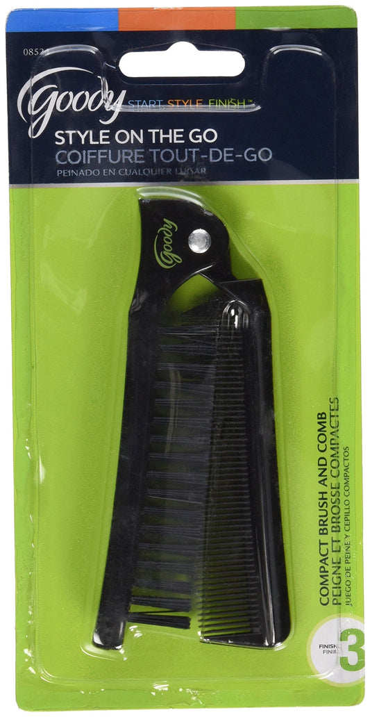 Goody 08524 Style On The Go Compact Brush and Comb Combo; Maintain Your Look On the Go; Perfect Size for Purse, Pocket or Tote Bag; Measures Approx. Beauty & Personal Care GOODY