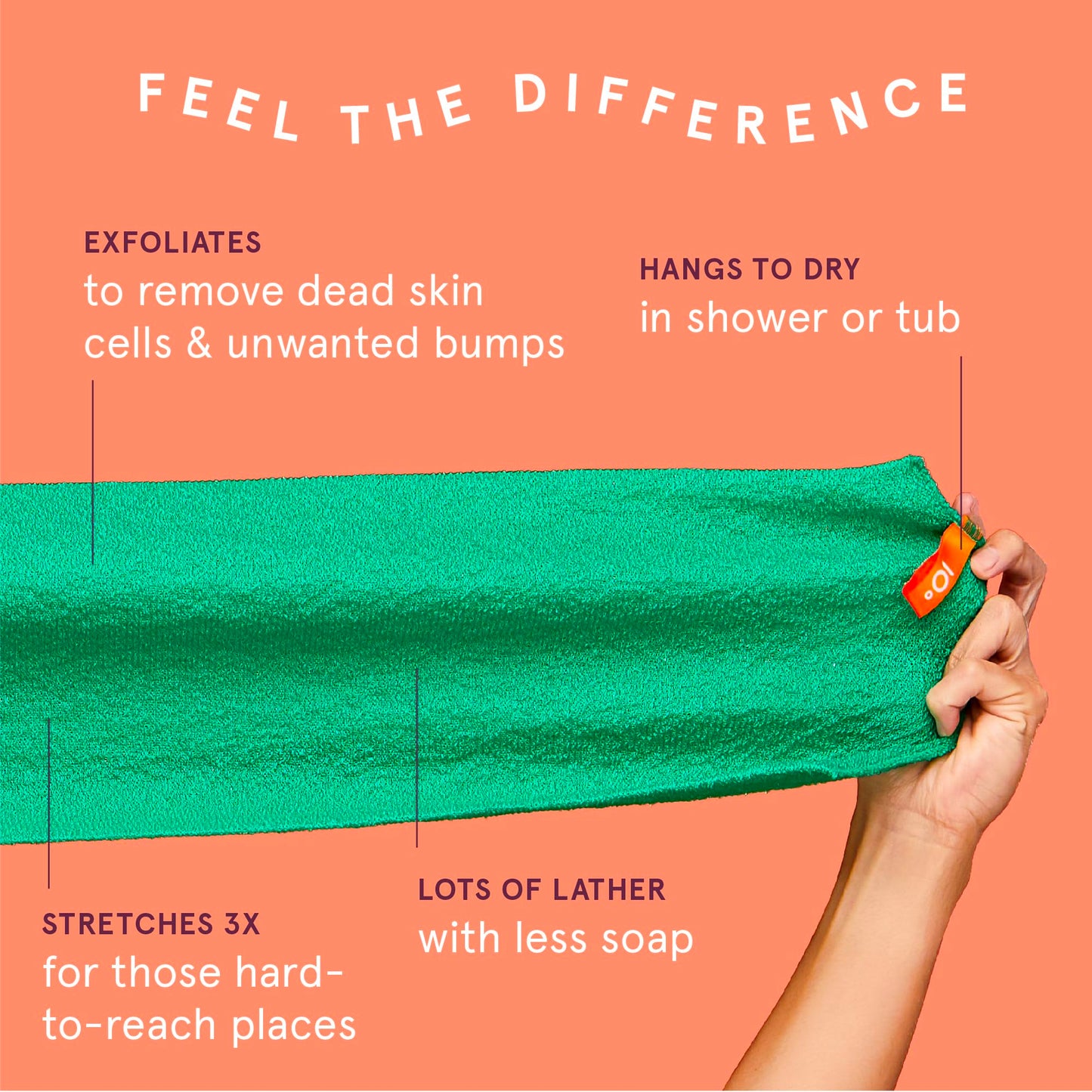 Cleanlogic Body Exfoliating Cloth, Stretchy Exfoliator Bath and Shower Washcloths for Smooth and Softer Skin, Reusable Daily Skincare Tool, Assorted Beauty & Personal Care Cleanlogic