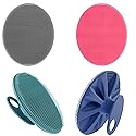 Food-Grade Soft Silicone Body Cleansing Brush Shower Scrubber, Gentle Exfoliating and Massage for All Kinds of Skin (Pack of 4) Beauty & Personal Care INNERNEED