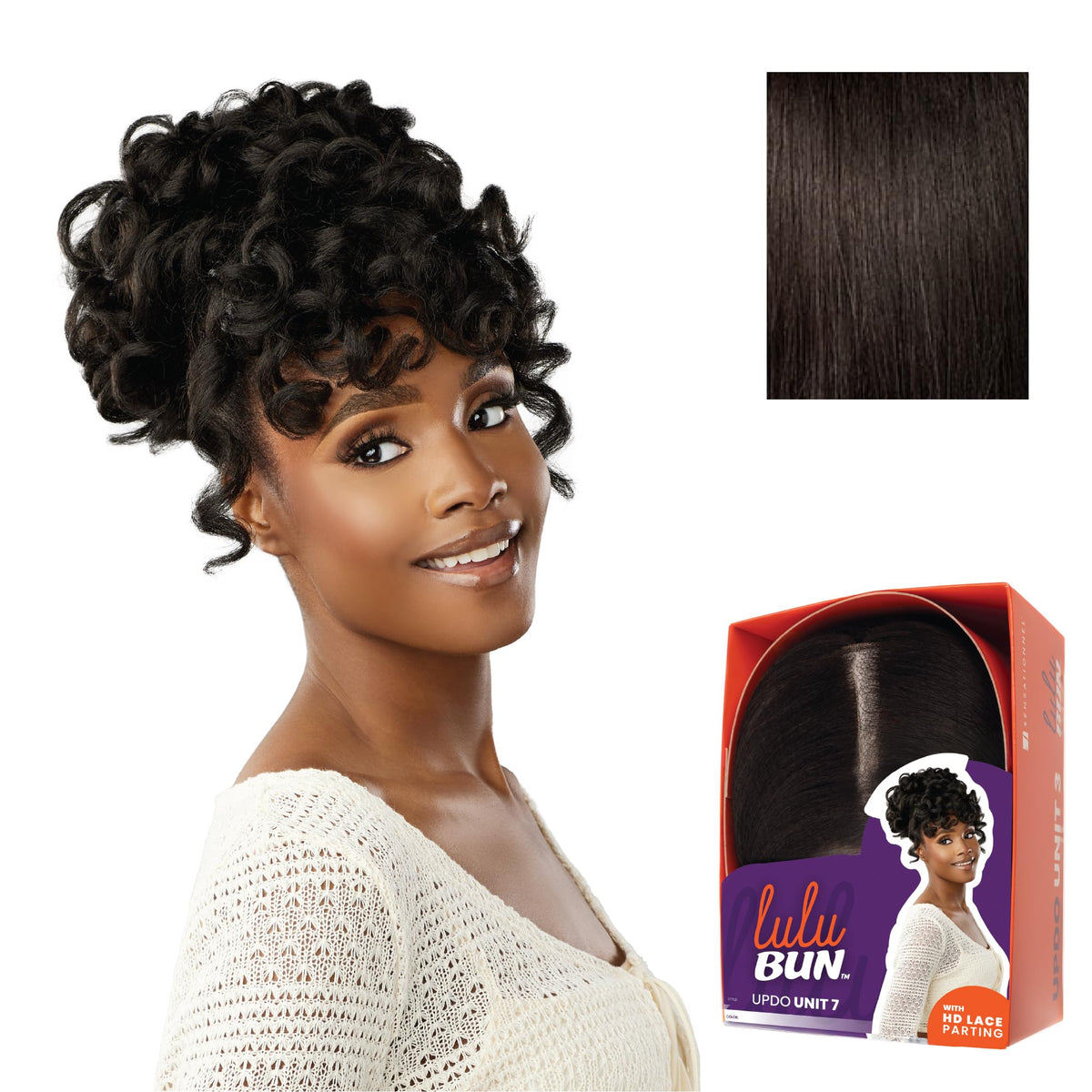 Sensationnel Lulu Bun Updo Hairextensions-Unit 7,2 DARKBROWN