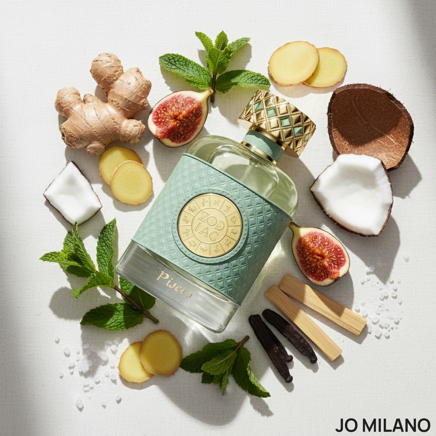 Jo Milano Zodiac Pisces Eau De Parfum Spray | 3.4 oz (100ml) | Sweet, Coconut, Vanilla, Oud, Warm, Mint Scent | Long Lasting Fragrance for Women Beauty & Personal Care Jo Milano