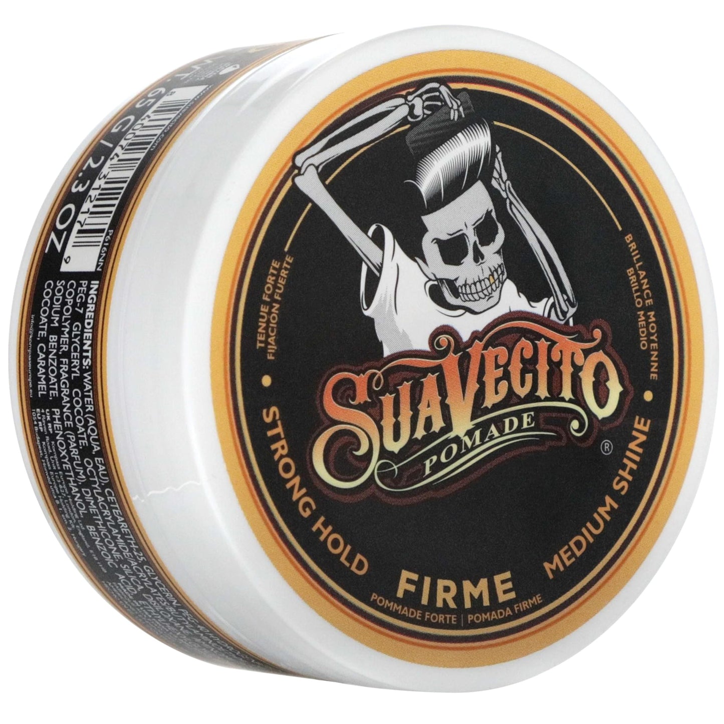 Suavecito Pomade Firme (Strong) Hold 2.3 oz, 1 Pack - Pomade For Men - Medium Shine Water Based Wax Like Flake Free Hair Gel - Easy To Wash Out - All Beauty & Personal Care Suavecito