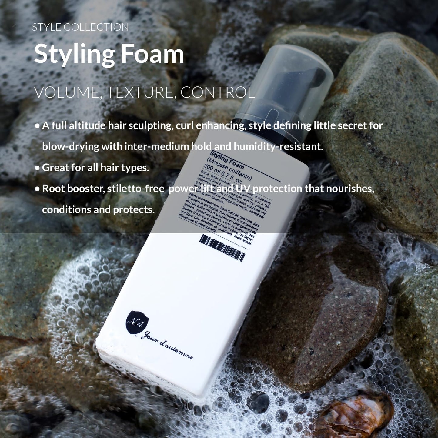 Number 4 Styling Foam. Medium Support Hair Mousse for Volume & Control, Essential for Wavy & Curly Hair, 6.7 oz Beauty & Personal Care Number 4