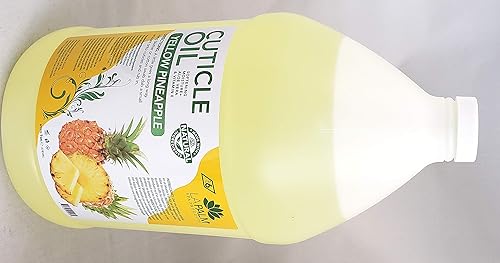 La Palm Spa Products Cuticle Oil - Pineapple Yellow - 1 Gallon - With Aloe Vera & Vitamin E Beauty & Personal Care La Palm
