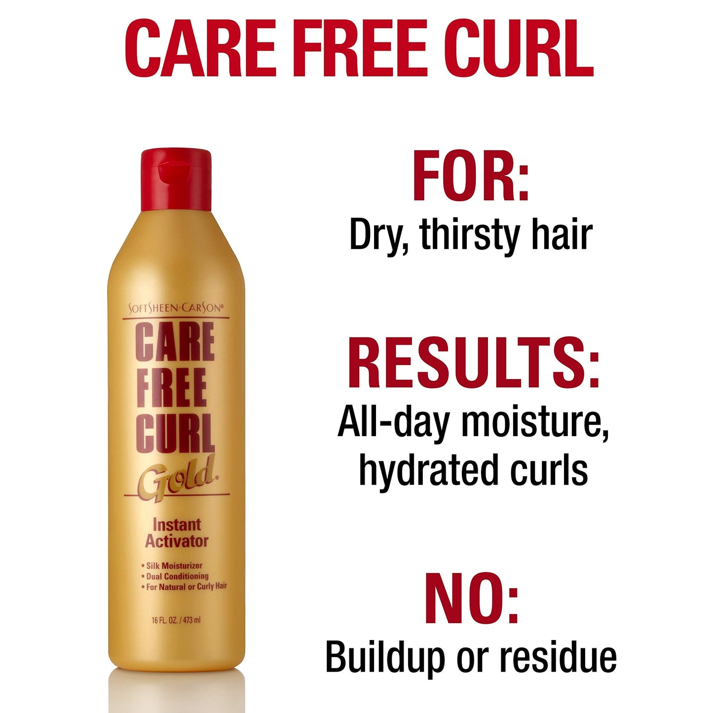 SoftSheen-Carson Care Free Curl Gold Instant Activator, for Natural and Curly Hair, Softens and Hydrates, Moisturizes Hair and Great for Easy Combing Beauty & Personal Care SoftSheen