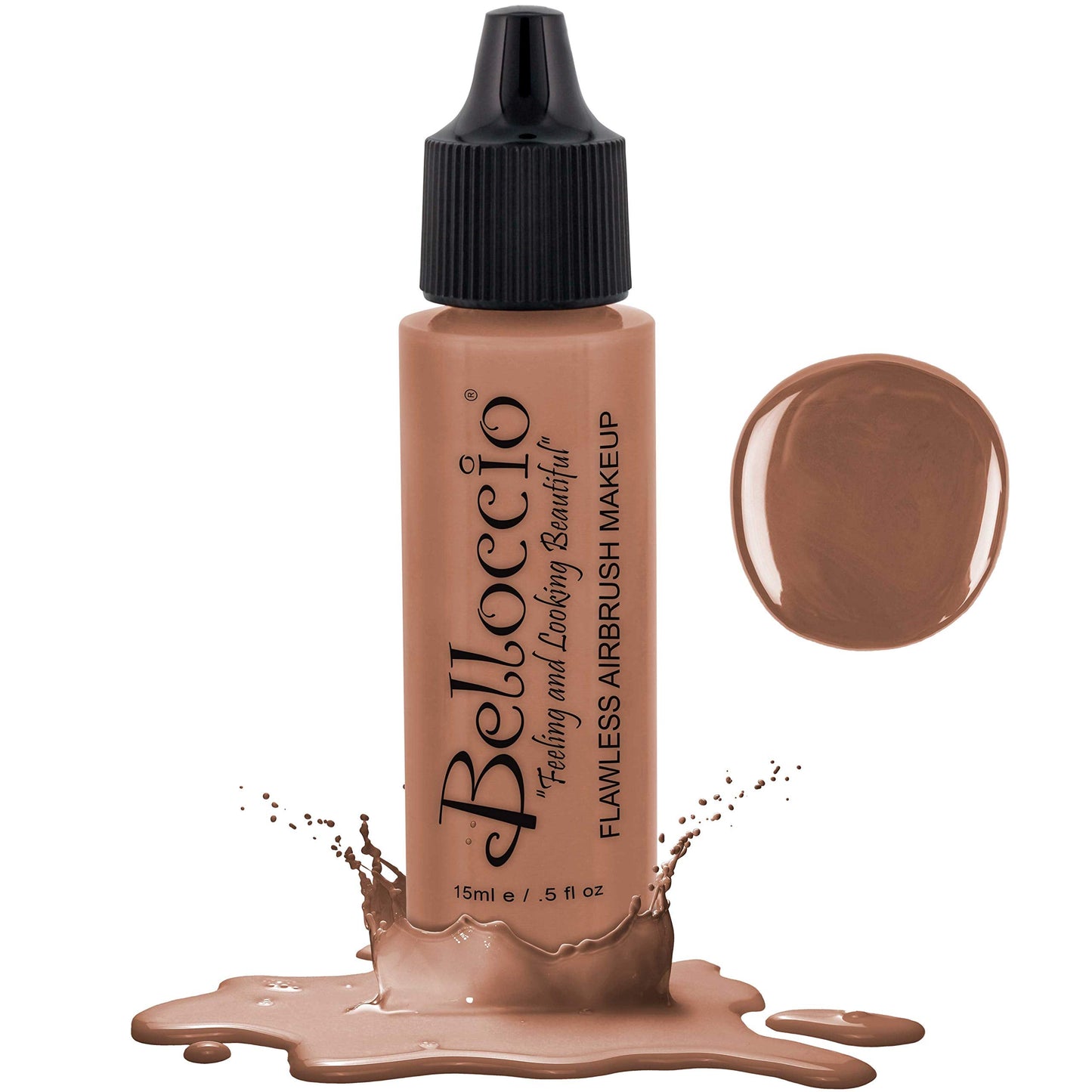Belloccio's Professional Cosmetic Airbrush Makeup Foundation 1/2oz Bottle: Beige- Light-medium Pink Undertones Beauty & Personal Care Belloccio