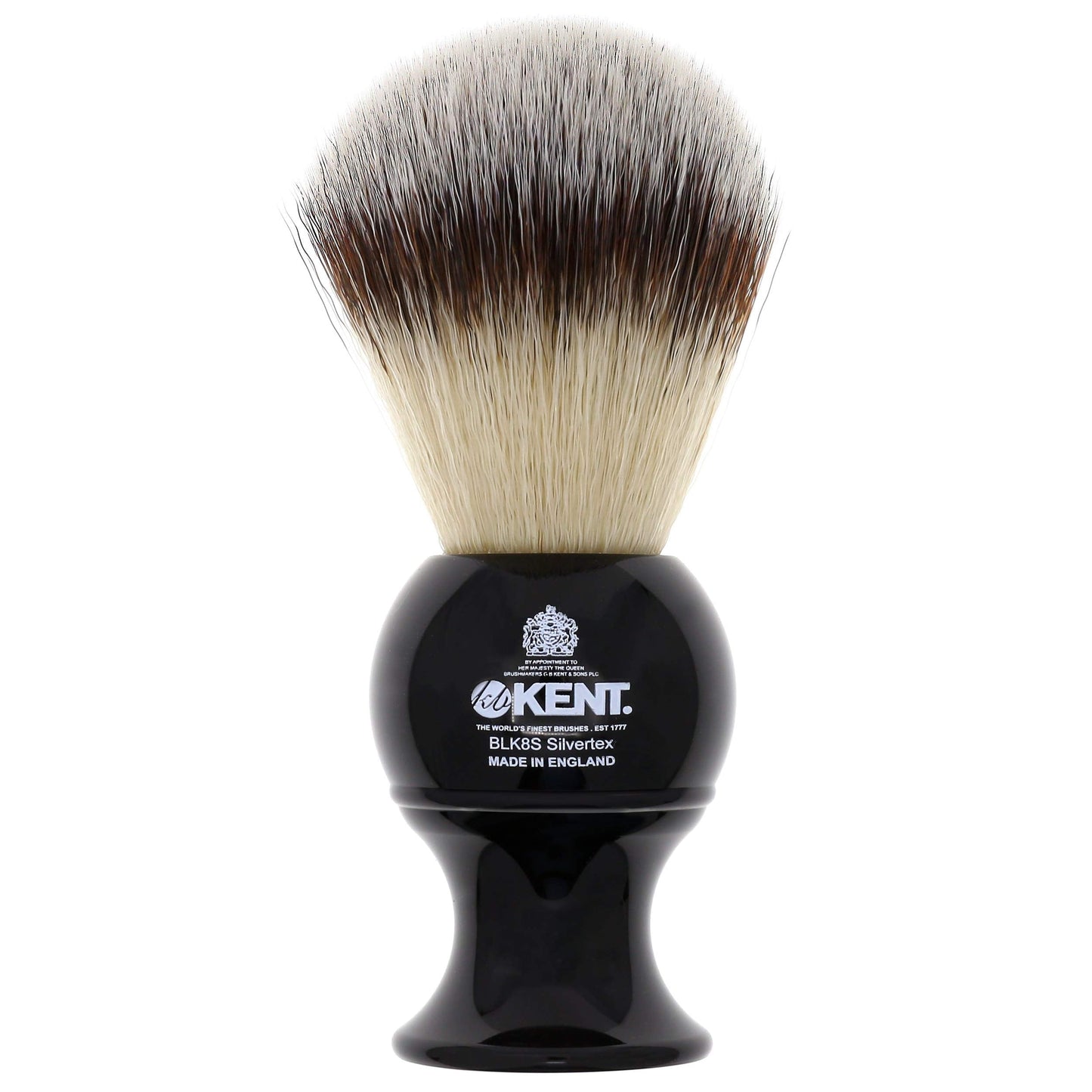 Kent BLK8S Shaving Brush with Ultra-Soft Silvertext Synthetic Bristles and Black Resin Handle to use with Shave Cream or Soap for a Perfect Lather. Beauty and Personal Care KENT