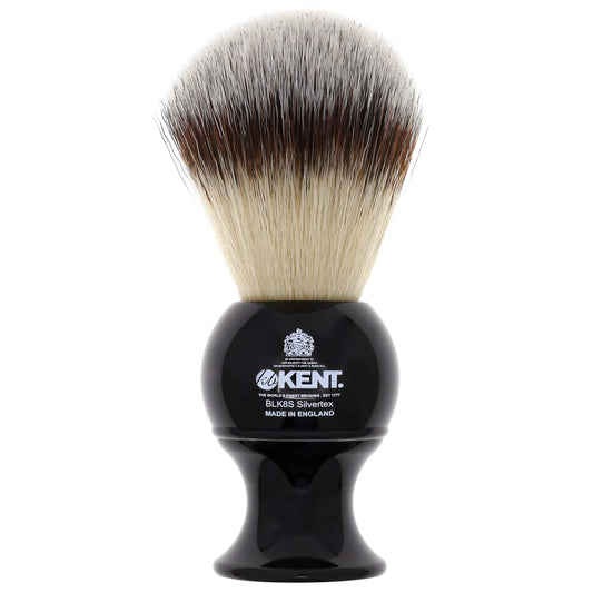 Kent BLK8S Shaving Brush with Ultra-Soft Silvertext Synthetic Bristles and Black Resin Handle to use with Shave Cream or Soap for a Perfect Lather. Beauty and Personal Care KENT