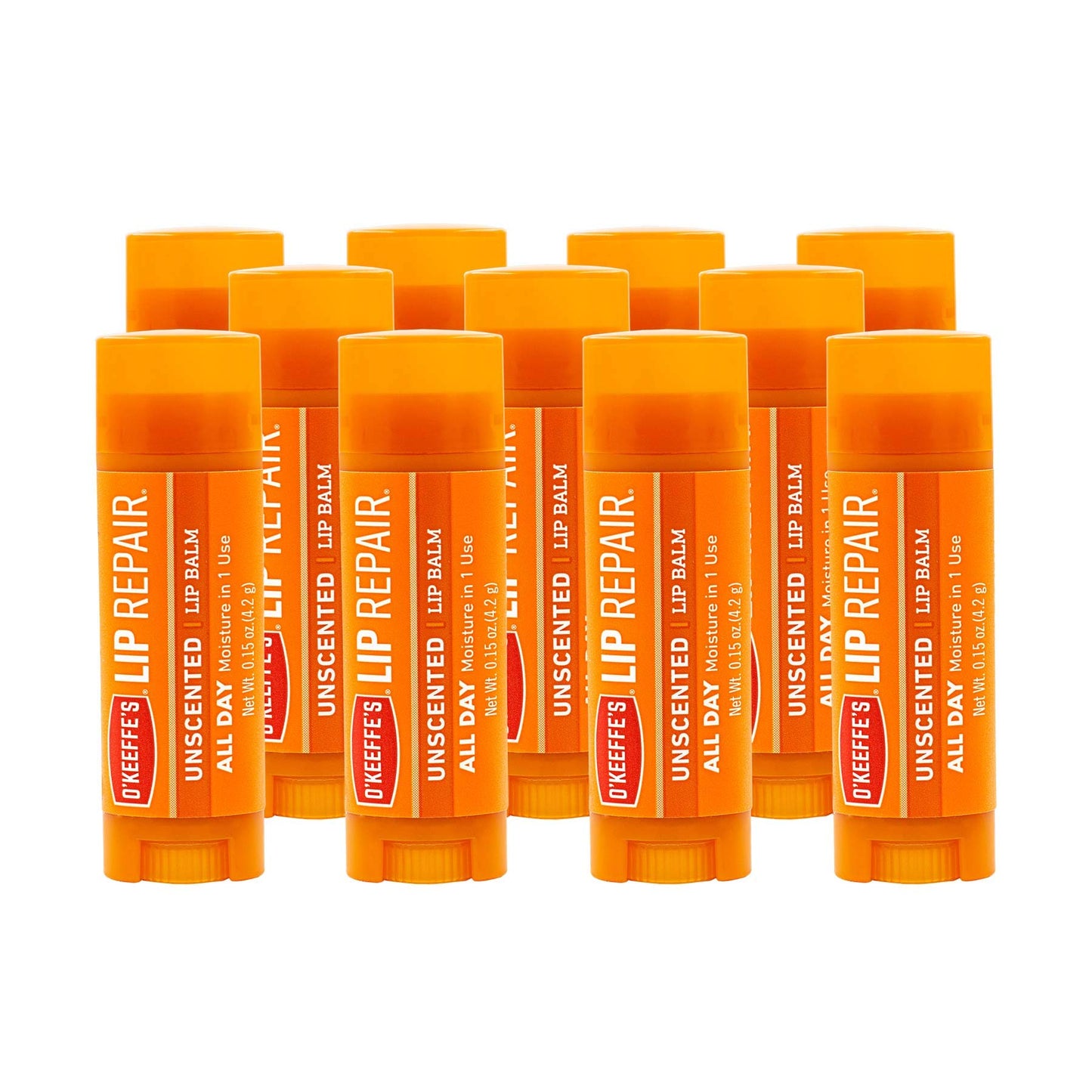 O'Keeffe's Unscented Lip Repair Lip Balm for Dry, Cracked Lips, Stick, (Pack of 11) Beauty and Personal Care O'Keeffe's