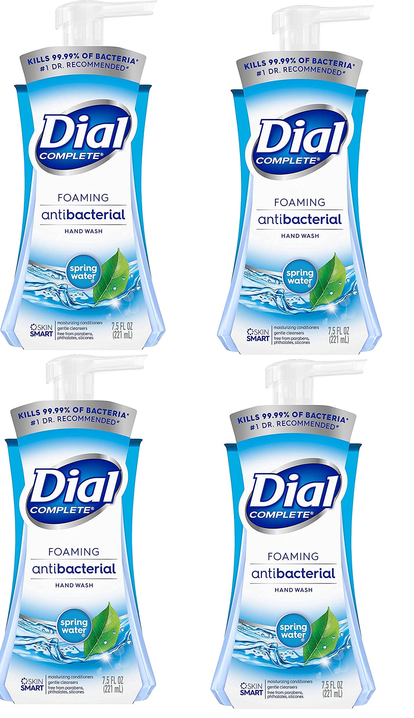 Dial Complete Foaming Antibacterial Hand Wash, Spring Water 7.50 oz (Pack of 4) Beauty & Personal Care Dial