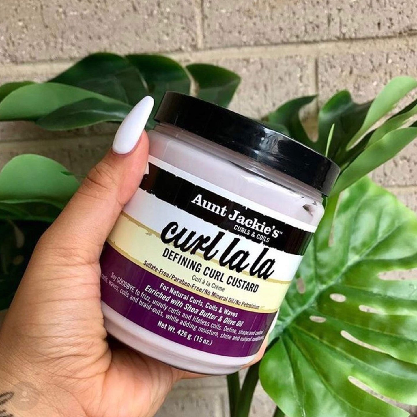 Aunt Jackie's Hair Styling Agent Curl Custard, 18 oz - For Natural Hair Curls, Coils and Waves, Enriched with Shea Butter and Olive Oil Beauty & Personal Care Aunt Jackie's