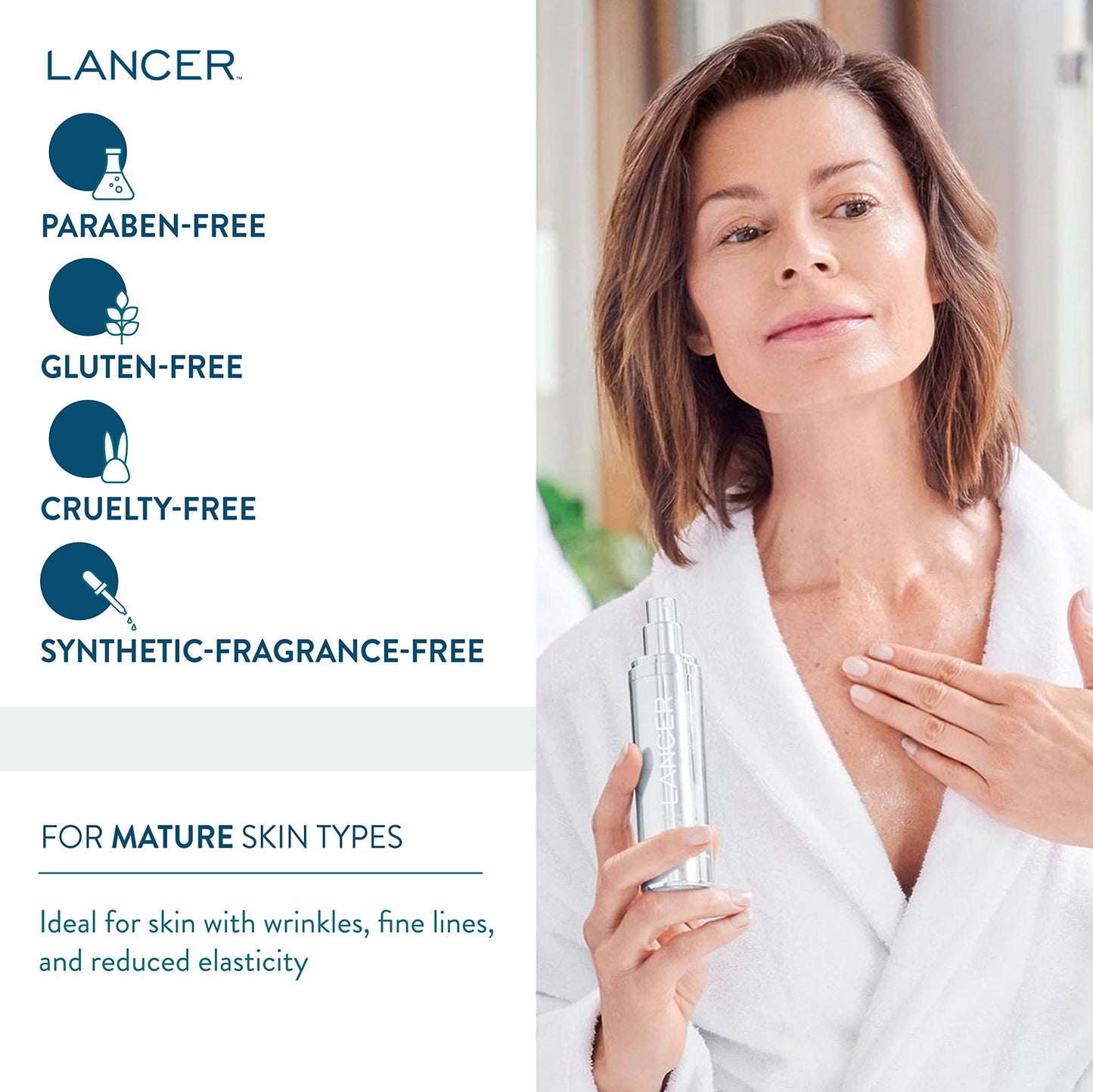 Lancer Skincare | Advanced Retinol Treatment | Anti Aging Face Serum with 1.25% Retinol and Bakuchiol | Firming Skin Renewal Serum | Dermatologist Beauty & Personal Care Lancer