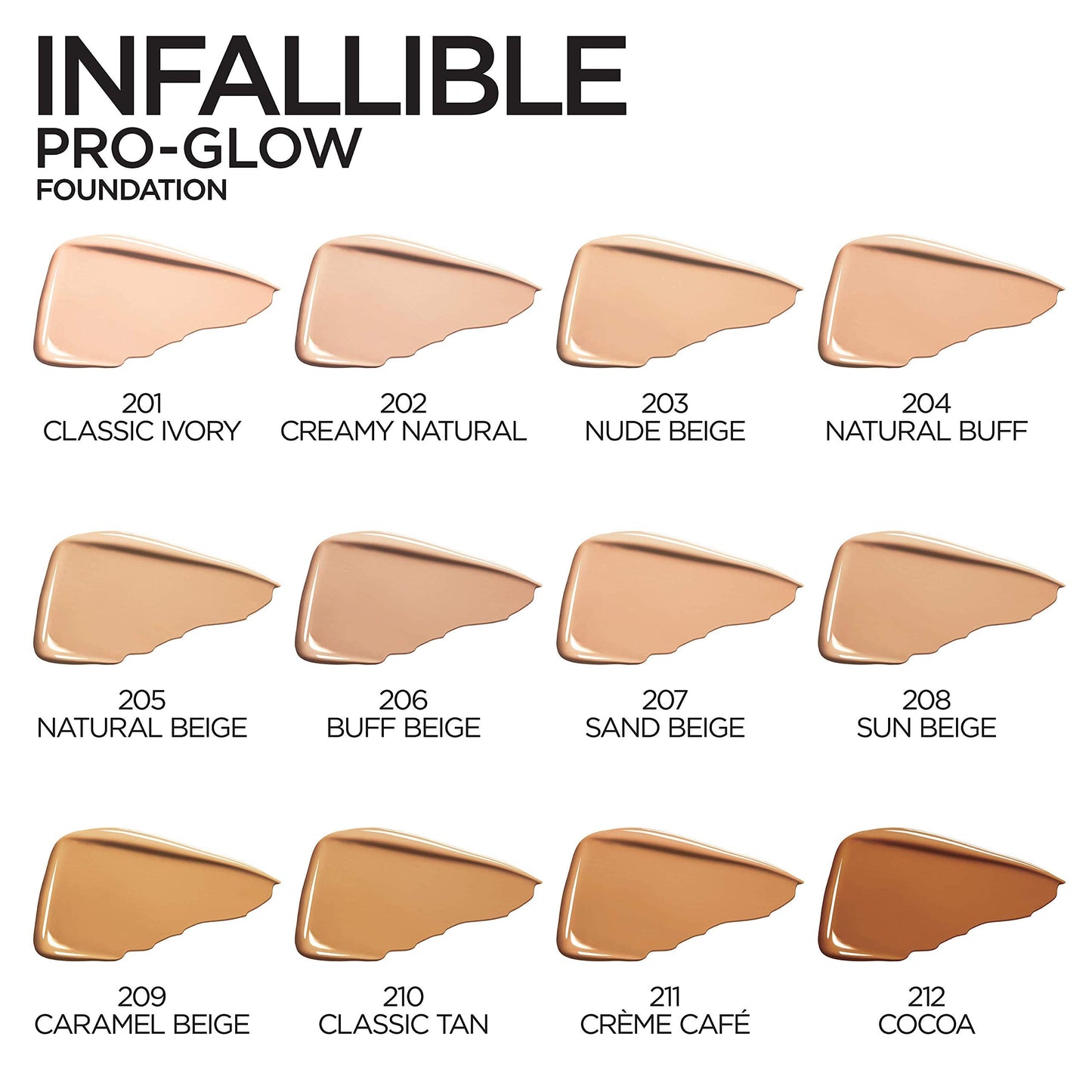 L'Oreal Paris Makeup Infallible Up to 24HR Pro-Glow Foundation, Caramel Beige, 1 fl oz. Beauty & Personal Care L'Oreal Paris