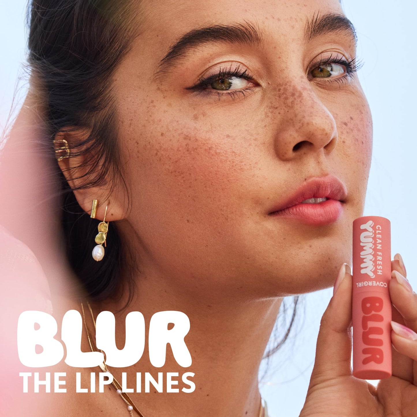 COVERGIRL Clean Fresh Yummy Blur Lipstick, Blurring Effect, Matte Lip Color, Fresh Pear Flavored, Vegan Formula - 220 Pear-fectly (Soft Pink Nude) Beauty and Personal Care COVERGIRL