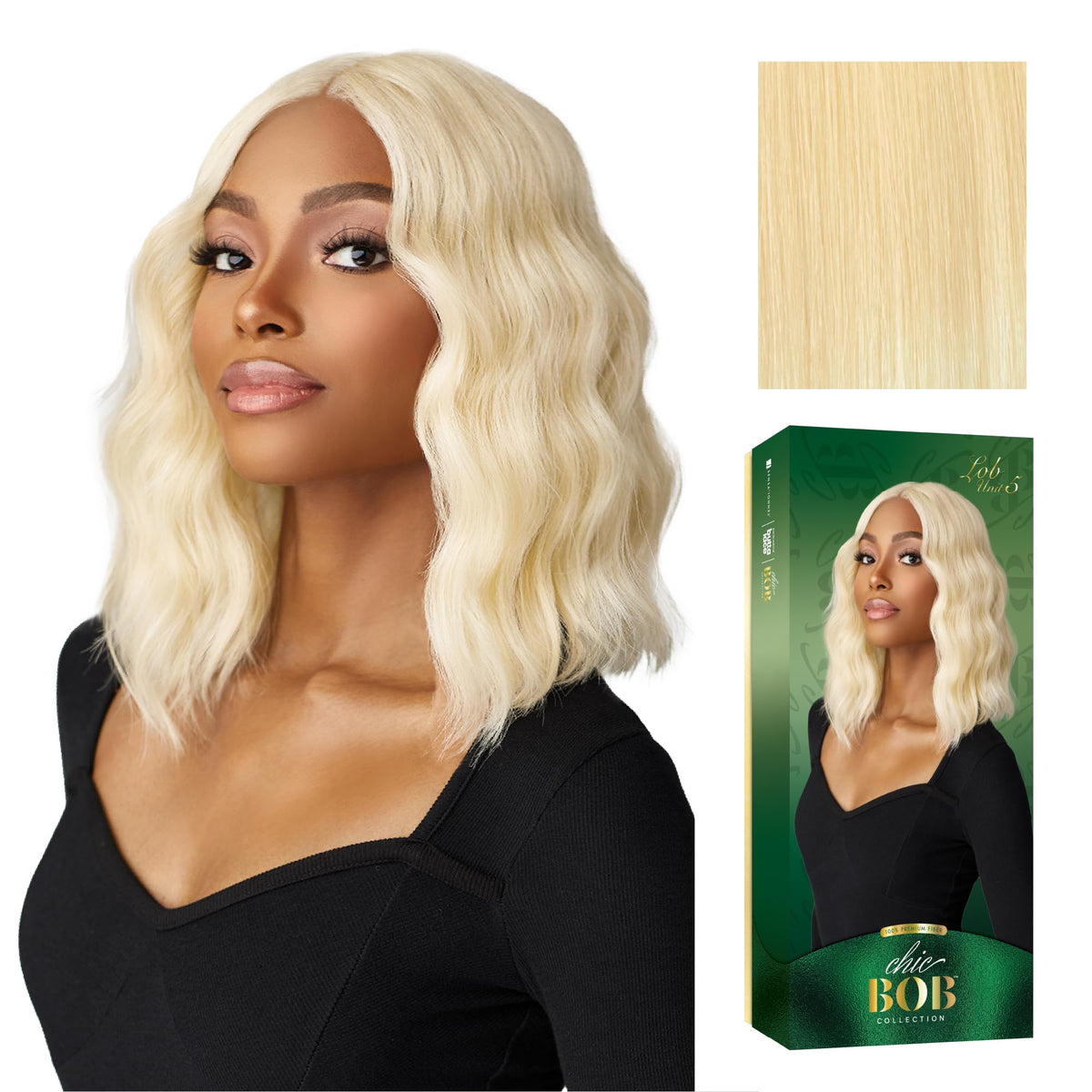 Sensationnel Chicbob Lace Frontwig-Lob Unit 5, 613 BLONDE