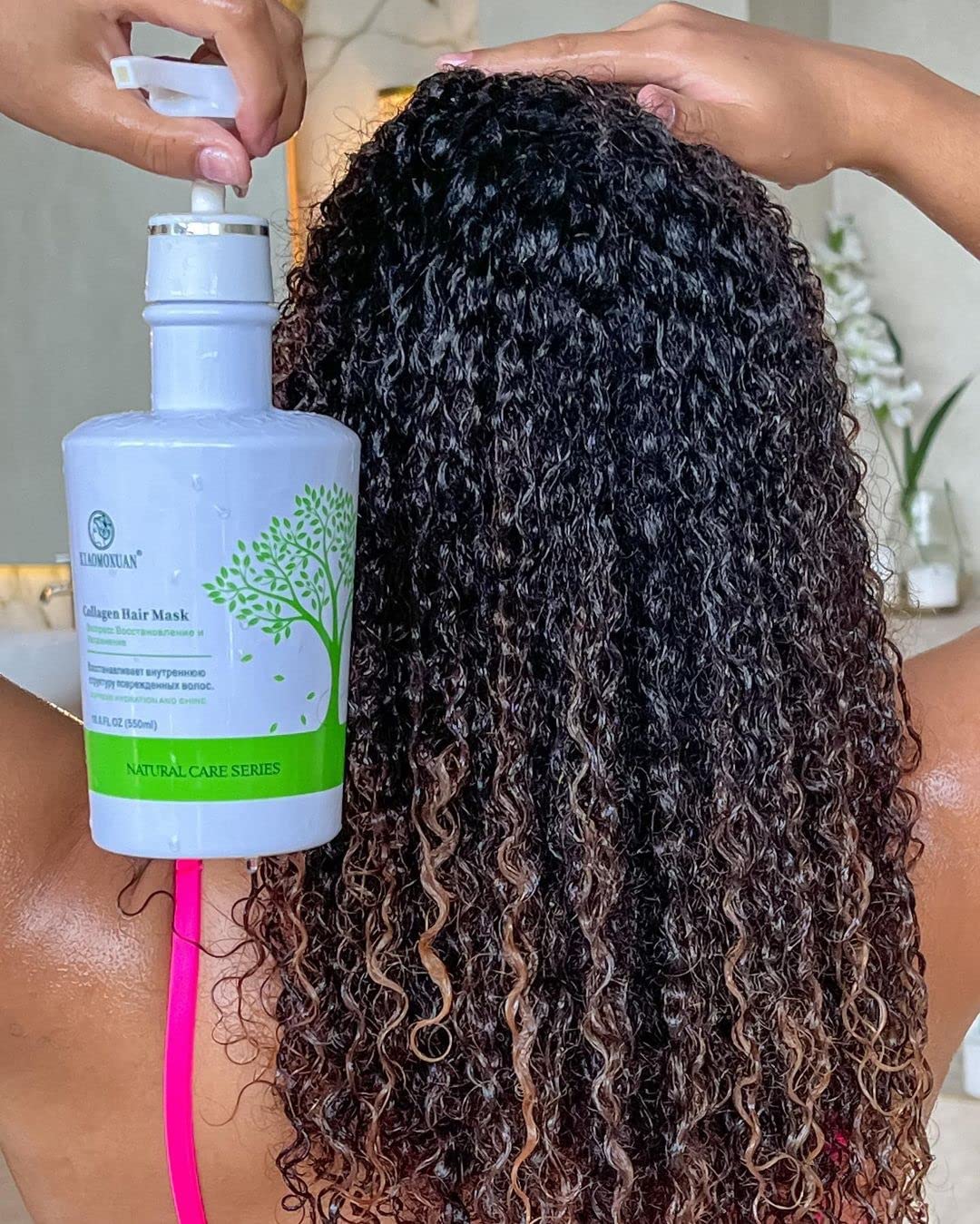 Xiaomoxuan Natural Tea Tree Collagen Shampoo and Vegan Hair Mask Hydrating Set - Deep Conditioner for Dry Damaged Hair, Color-Treated and Bleached Beauty & Personal Care Xiaomoxuan