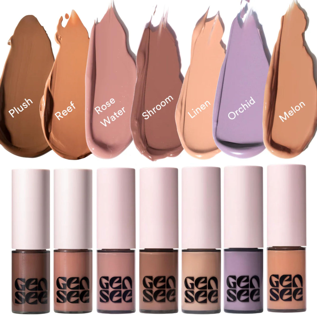 Gen See Mixed Media Matte Liquid Eyeshadow, Rose Water Cream Eye Makeup