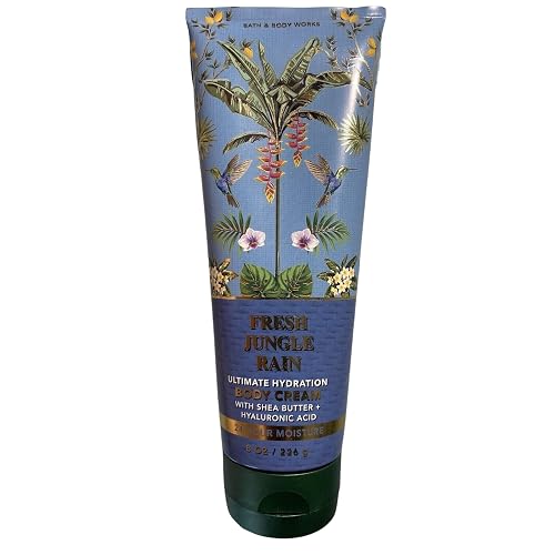 Bath & Body Works Fresh Jungle Rain Ultimate Hydration Body Cream 8oz/226g Beauty & Personal Care Bath & Body Works
