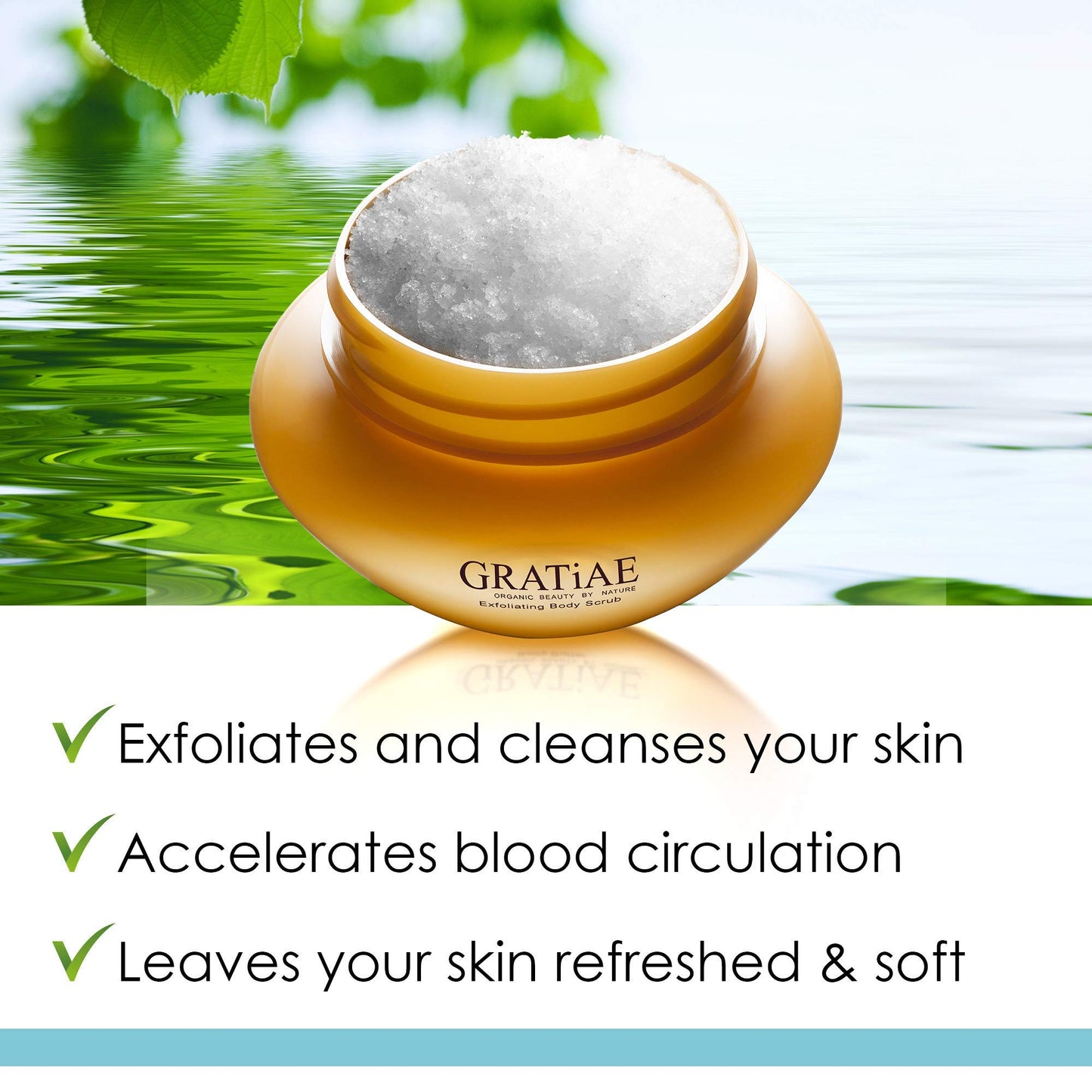 Gratiae Organics Exfoliating Body Scrub, Passion Fruit and Lime for All Skin Types 8.5 Fl oz Beauty & Personal Care Gratiae