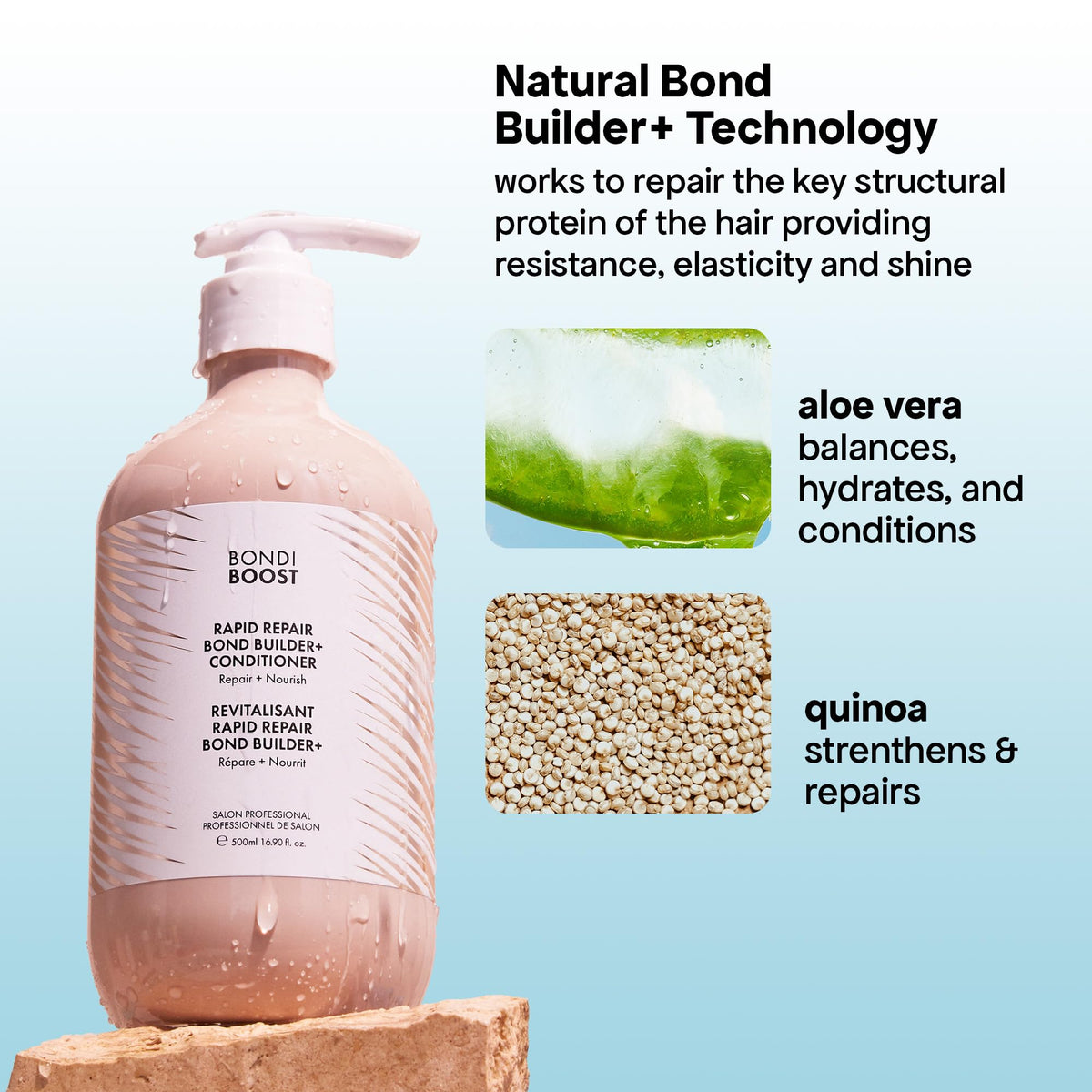 BONDIBOOST Rapid Repair Bond Conditioner, Damaged Hair, 10.14 fl oz
