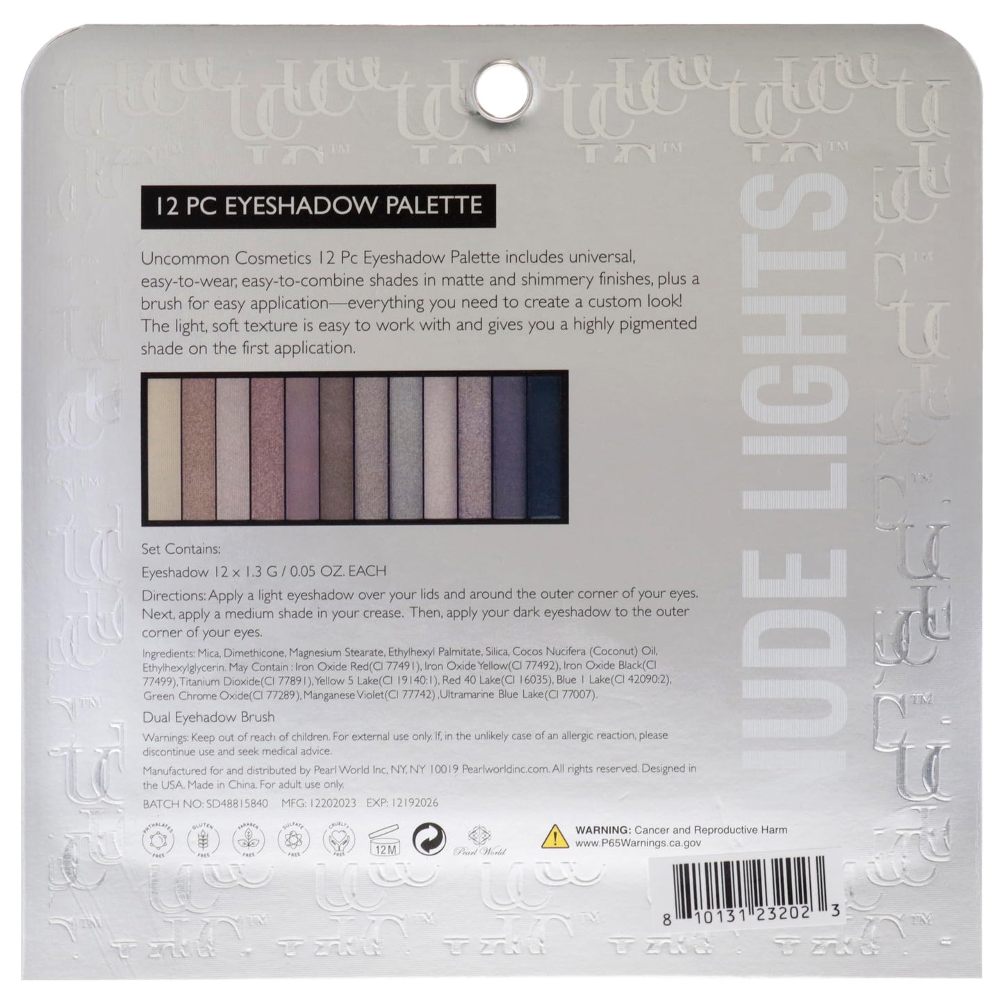 Uncommon Cosmetics Eyeshadow Palette - Ultra-Blendable, Cream Eyeshadow - Highly Pigmented Eye Makeup - Matte and Shimmer Formulas - 1 pc Beauty & Personal Care Uncommon Cosmetics