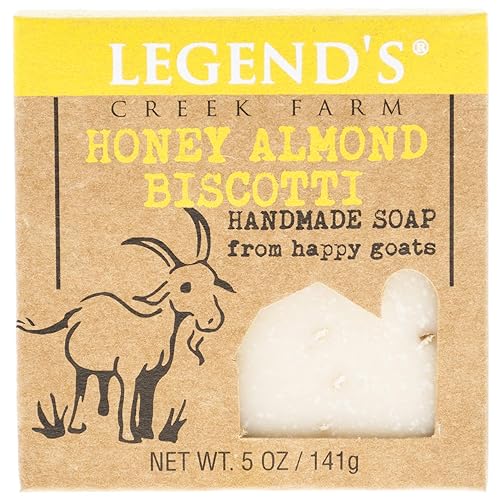Legend's Creek Farm Goat Milk Soap - Cleansing Moisturizing Bar for Hands and Body - 5 Oz Creamy Lather, Nourishing, Gentle Natural Soap for Sensitive Beauty & Personal Care Legend's Creek