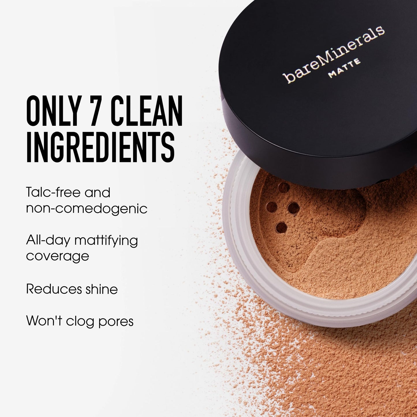 Original Matte Loose Mineral Foundation SPF 15, 12 Medium Beige, Vegan, Cruelty-Free & Dermatologist-Tested Beauty & Personal Care bareMinerals