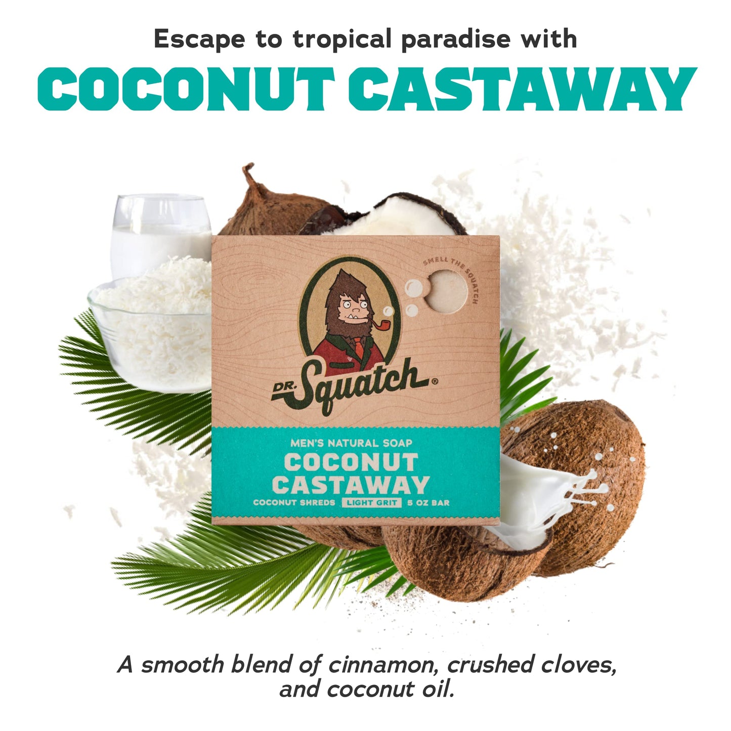 Dr. Squatch Natural Men’s Bar Soap - Cold Process Body Soap Bar with Natural Oils - Gifts for Men - Coconut Castaway, Fresh Falls, Cool Fresh Aloe Beauty and Personal Care Dr. Squatch