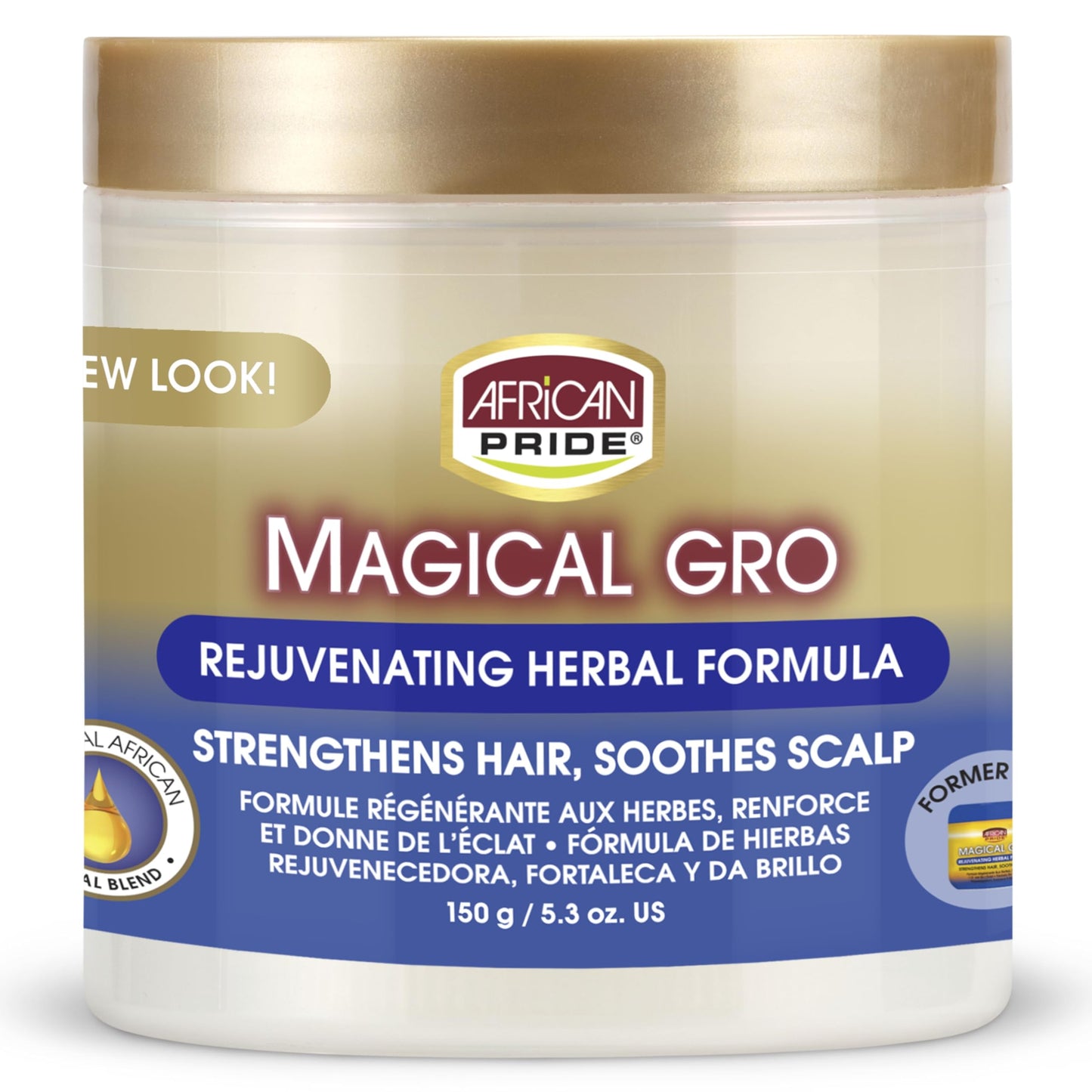 African Pride Magical Gro Rejuvenating Herbal Formula Strengthens & Shines 5.3 Oz. Beauty & Personal Care uhsupply.com